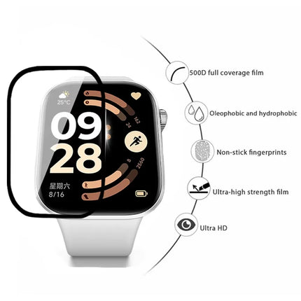 Screen Protector For Xiaomi Redmi Watch 6 Curved HD Anti-Scratch Film Full Coverage Protective For Redmi Watch6 Film Accessories
