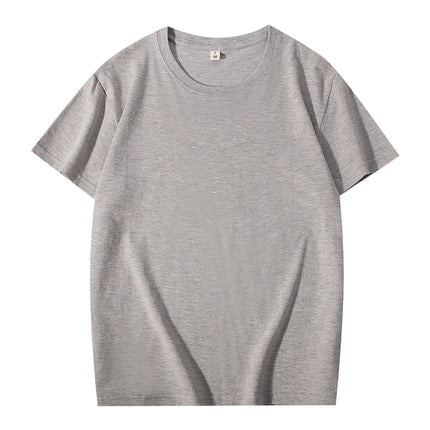 100% Cotton T-shirt Custom Logo High Quality Comfortable Short Sleeve Tops Print Pattern Company Team Clothes Embroidery Design