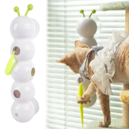 Intelligent Sensor Interactive Cat Toy Motion Activated Caterpillar Automatic Emerging from The Hole Teasing Cat Toy for Kitten
