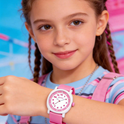 OHSEN Kids Sport Watches 30M Waterproof Pink Silicone Quartz Wristwatch Children Watch For Boys Girls Gifts