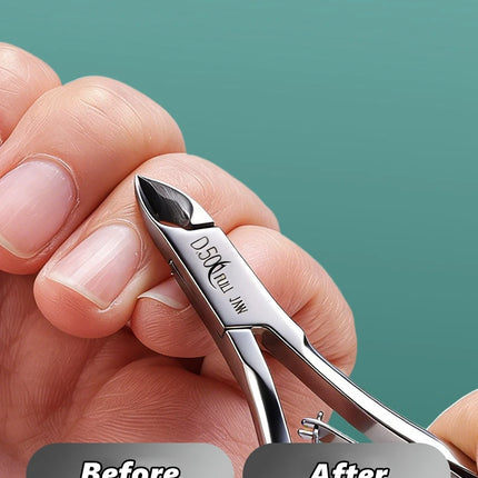 1Piece Cuticle Nipper, Premium Stainless Steel Cuticle Trimmer for Manicure & Pedicure at Home/Spa/Salon