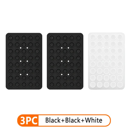 Silicone Suction Cup Phone Holder Multi-Functional Anti-slip Mobile Fixture Pad Double Sided Detachable For iPhone Huawei Tablet
