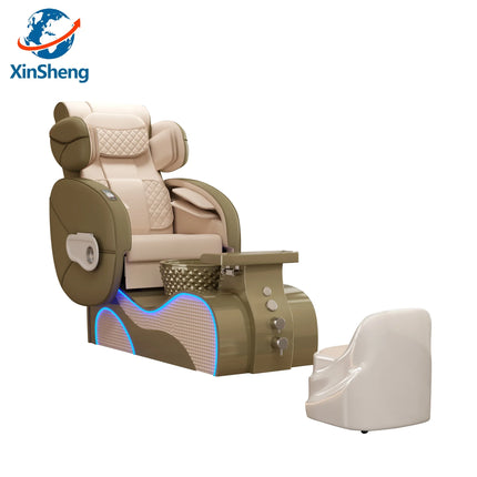 XinSheng Pedicure Chair Salon Chairs SPA Furniture Back Massage Chair Pedicure Stool Nail Sofa Couch Foot Bath Foot Soaking