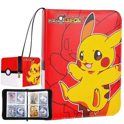 Pokemon 4or9 Pocket Card Album Binder Pokemon Verzamelmap 400or900 Capacity Trading Card Storage BookPU Cover Cartoon Gift