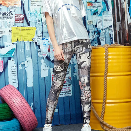 DOIAESKV 2024 New Spring Fashion Leggings Sexy Casual Colorful Leg Warmer Fit Most Sizes Leggins Pants Trousers Women's Leggings
