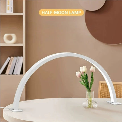 Light Luxury 1pcs Half-moon U-shaped Nail and Beauty Lamp Beauty Salon Desktop Nail and Eye-protecting LED Work Lamp Nail Lamp