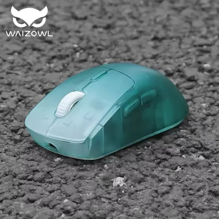 Waizowl OGM Pro Wireless Mouse Ergonomic Design Lightweight Tri-mode PAW3395 Laptops Accessories Long Battery Life Gaming Mouse