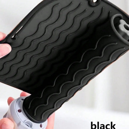 New Plus Size Silicone Heat Resistant Mat Portable Travel Hot Tools Pad Cover for Curling Iron, Flat Iron Hair Straightener