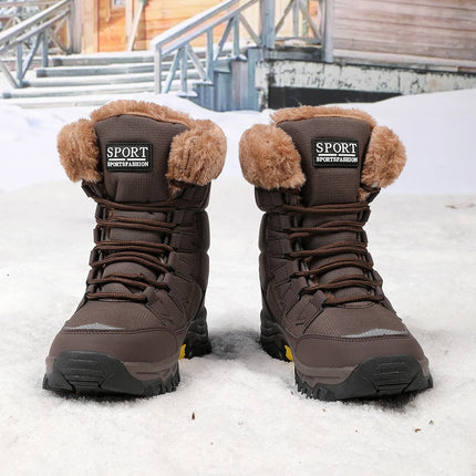 New Women's Boots Winter High Quality Keep Warm Mid-Calf Waterproof Snow Boots Women Comfortable Ladies Thigh High Hiking Boots