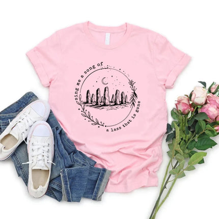Sing Me A Song Shirt Outlander T-shirt Sassenach Fraser's Ridge Tee Women Short Sleeve T-Shirts Casual Graphic Women Clothing