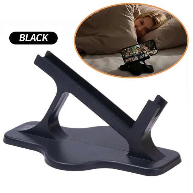 Bed Phone Holder for Side Sleeping, 360° Adjustable Lazy Arm Phone Mount with Anti-Slip Base, Hands-Free Overbed Stand for Watch