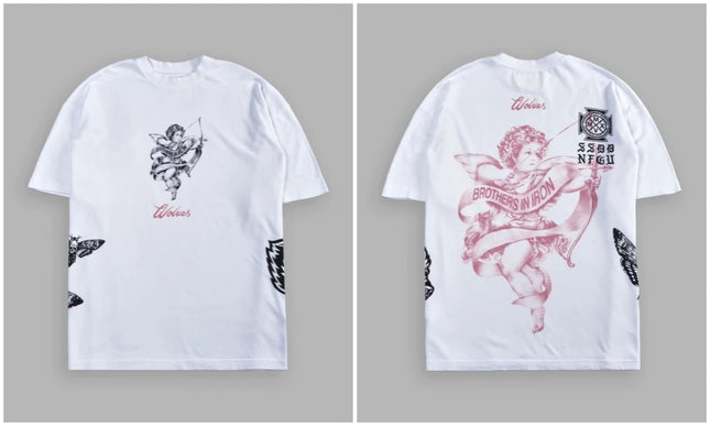 Camiseta de hombre WOLVES CLUB, deportiva, talla grande, algodón puro, camisetas de entrenamiento, gimnasio, fitness, manga corta, suave, para hombres y mujeres, camiseta deportiva