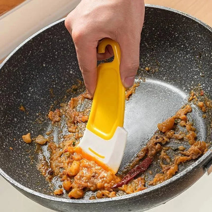 Cleaning Spatula Kitchen Scraper Soft Blade Scraper Brush Dirty Pan Pot Dishes Cleaner Tools Cooking Baking Tool - product im