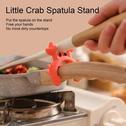 Utensil Rest Crab Shaped Silicone Utensil Rest Countertop Ladle Holder Anti-Overflow Stove Top Spatula Holder - product image