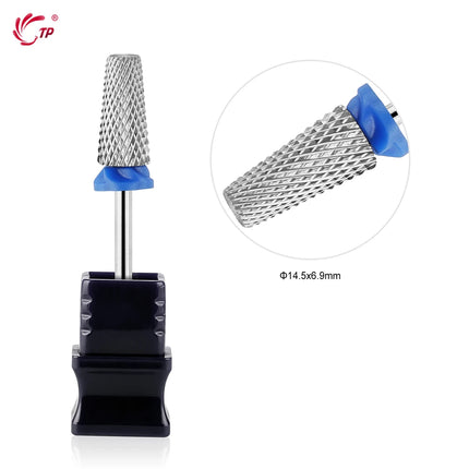 TP Tungsten Steel Nail Drill Bits Rotary Cuticle Clean Electric Nail Drill for Manicure Pedicure Burrs Remover Nail Accessories