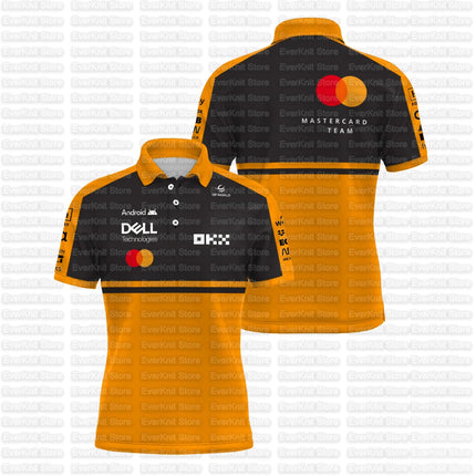 2026 New Men's Norris 1 Racing Team Polo Shirt Oscar Piastri 81 Driver Sports Breathable T-Shirt Daily Casual Plus Size Polo 6XL