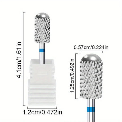 1PC Carbide Tungsten Nail Drill Bit Rotate Burr Milling Nail Cutter Bits Electric Drill Machine For Manicure Pedicure Accessorie