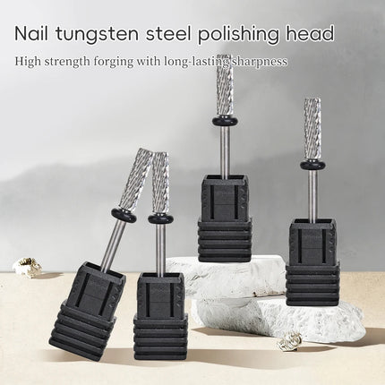KANIU 1PCS Tungsten Steel Nail Drill Bits Hand Care Nail Removal Buffing Head For Nail Removal Shaping And Filing In Nail Salons