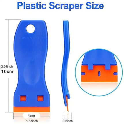 1Set Car Sticker Remover Multipurpose Plastic Small Paint Automotive Film Applying Tool Household Glass Cleaning - product im