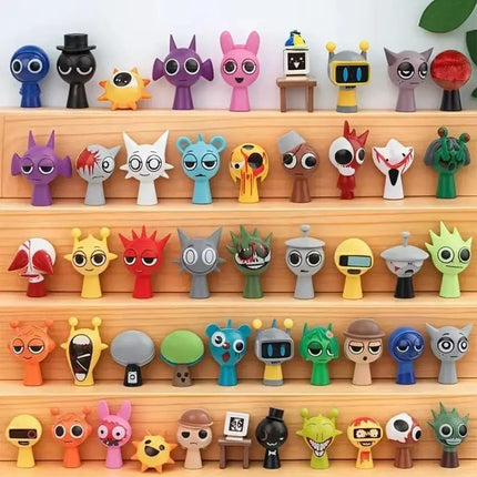 ==2025new 24pcs/48pcs Sprunki Figures Mode Toys Sprunki Incredi box Anime Action Figures Sprunki Game Cartoon