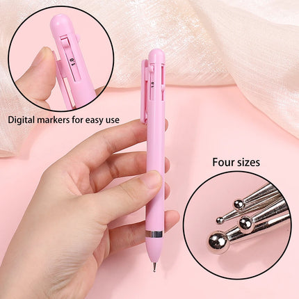 4 in 1 Nail Art Dotting Tools Nail Drill Point Nail Tools Dot Painting Tools Nail Point Press Type Point Drill Pen Rotary Tool