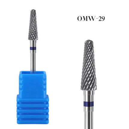 20 Types Tungsten Blue Rainbow Carbide Nail Drill Bit Electric Nail Mills Cutter For Manicure Machine Nail Files Accessories
