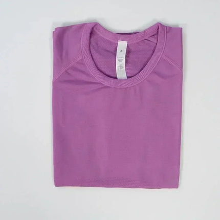 Lemon Women Swiftly Tech 2.0 Yoga  Sports Short Sleeve T-shirt Gym Running Fitness Seamless Short Sleeve Shirt Sportswear Top
