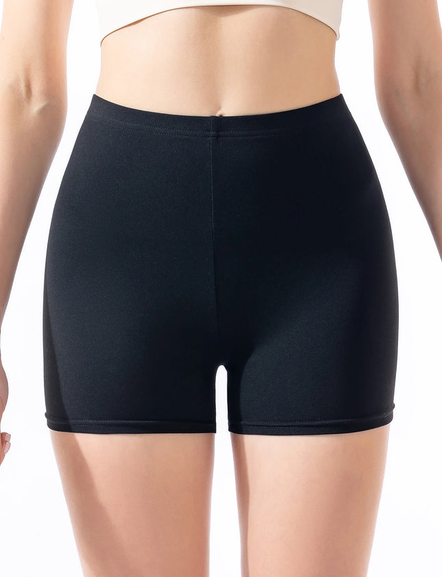 Black base shorts for women to wear as outerwear in summer High-waisted tight elastic and leak-proof - product image 2