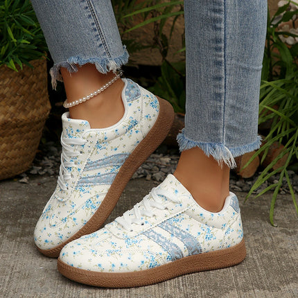 Sneakers Women Fashion Outdoor Lace-up Casual Shoes Female Lightweight Sneakers Comfortable Non Slip Flat Shoes Zapatos De Mujer