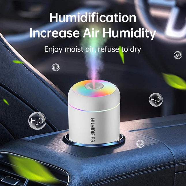 180ML Mini Air Humidifier USB Electric Aroma Diffuser Essential Oil Purifier Aromatherapy Mist Maker Lights For - product ima