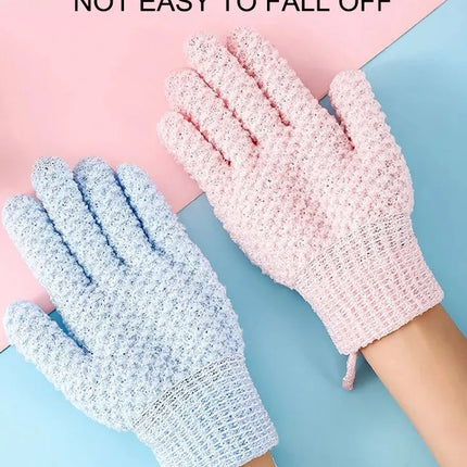 1Pc Five Finger Shower Gloves Frosted Mud Rubbing Towel Scrubbing Tool for Mud Bath Exfoliating Glove with Grip