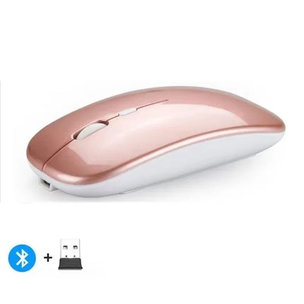 Rechargeable Wireless Mouse Bluetooth-compatible 2.4GHz Dual Modes Computer Mice with Nano Receiver for PC Laptop - product i