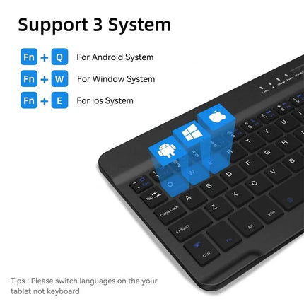 Tablet Wireless 10inch Keyboard For Ios Android Windows For Ipad Huawei Samsung Teclado Bluetooth-compatible - product image