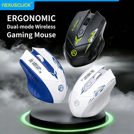 NexusClick Bluetooth 5.4 & 2.4G Wireless Mouse With Finger Rest, 6 Buttons Gaming Office Silent Mice Rechargeable - product i