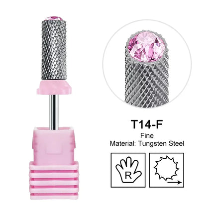 Tapered Barrel Nail Drill Bits Carbide Nails Grinding Head Milling Cutter 4XC Hard Soft Gel Removal Polishing DIY Tools
