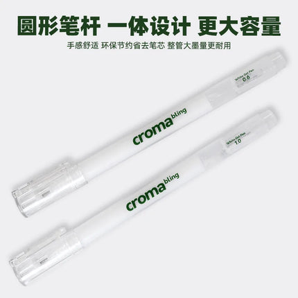 Croma 0.6mm /1 mm Highlight White Gel Pen 1/3Pcs fine tip white Fluorescent marker animation sketch Drawing Art Writing Supplies