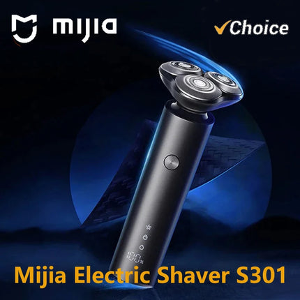 2025 New MIJIA Electric Shaver S301 Beard Trimmer Machine Shaving Portable Flex Razor IPX7 Washable Trimer Ceramic Blade