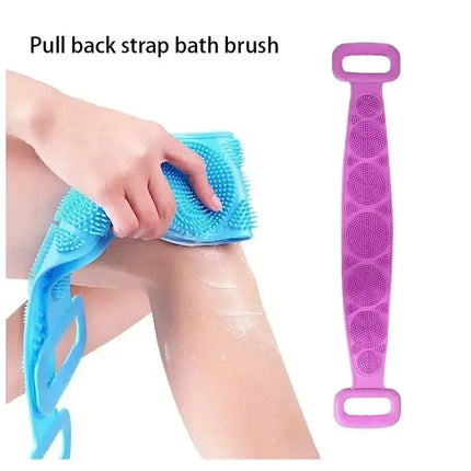Body Sponge Silicone Back Brushes Bath Towels Scrubber Rubbing Back Peeling Massage Shower Belt Extended Skin - product image