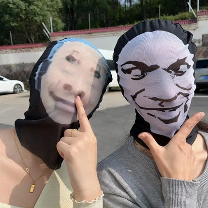 3D Funny Face Mask Balaclava Realistic Celebrity Creative Cosplay Full Facial Face Masks Christmas Party Props Headcovers
