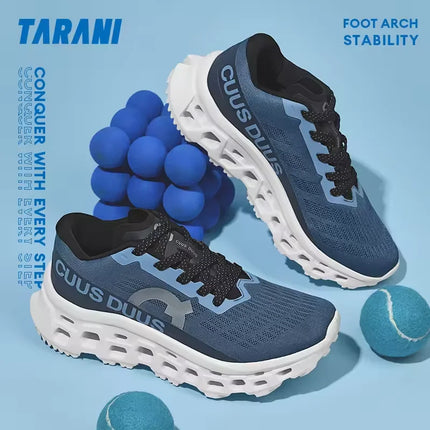 Casual Sneakers Men's Cushion Running Trainers Shock Absorbing Supercritical EVA Sneakers Breathable Fitness Athletic Shoes