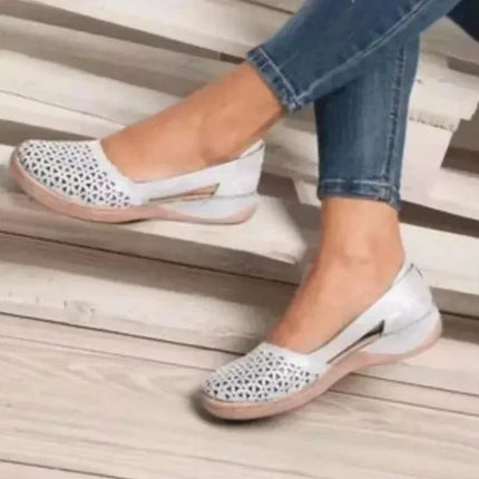 Women's Summer Flat Round Toe Sandals 2025 New Retro Button Sandals Comfy Mary Jane Comfortable Shoes for Women Plus Size 43