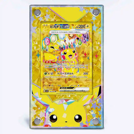 Anime Pokemon Game Collection Card Brick Flareon Eevee Umbreon Sylveon Vaporeon Jolteon Acrylic Card Display Stand Rack