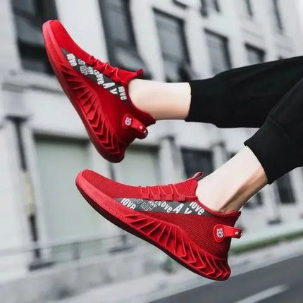 Breathable Air Mesh Casual Sports Shoes 2026 Spring and Autumn Soft Soled Running Shoes Coconut Fashionable Men's Woven Shoes