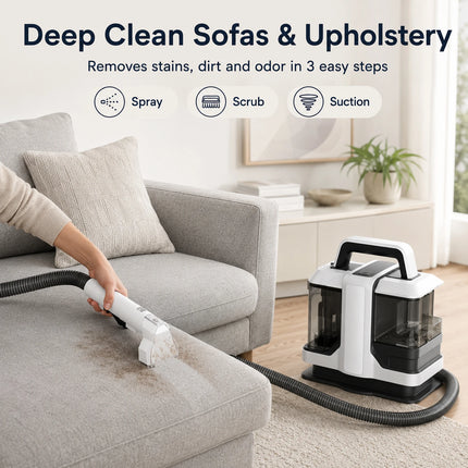 SIHAO 750W Spot Cleaner Vacuum Cleaner Handheld Carpet Cleaner 15KPa 750W Spray Suction Integrated Machine Clean Machine