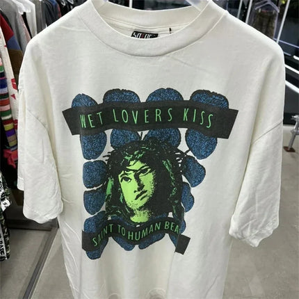 Washed Saint T-Shirt Men Women Best Quality Tee Tops Vintage T Shirt
