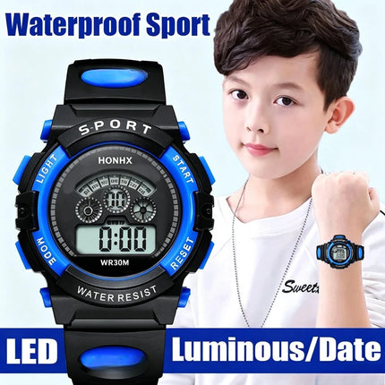 Children Watch Sport Kids Watches Silicone Strap Waterproof LED Digital Watch For Kid Children Student Girl Boy Wristwatch Clock