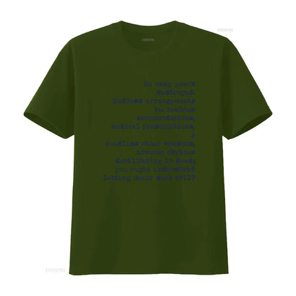 HOUSE of Leaves My Dear Zampano T Shirt Literary Text Crewneck vintage Washed Casual Top For Everyday Wear Unisex Stylish