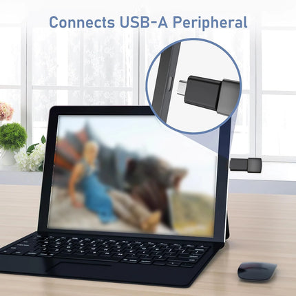 8pcs USB to USB-C Adapter, USB USB-C Female to USB Adapter, Micro USB to USB-C Female Male Converter Connector - product imag