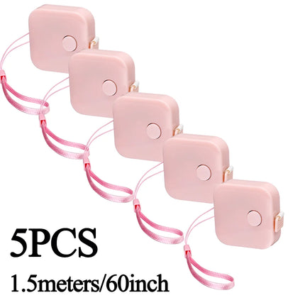Sewing Tape Measure Dual Sided Retractable Ruler with Push Button Ruler for Weight Loss Medical Body Measurement Tailor Tool