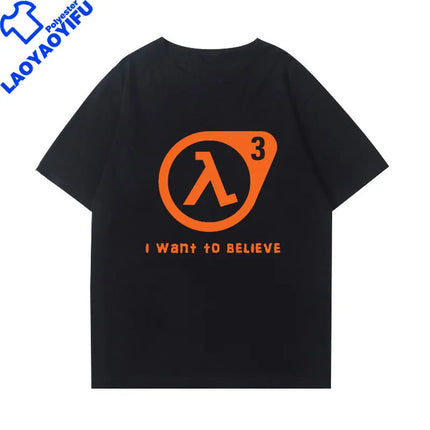 New Style Cry of Fear Half Life 2 Combine Grunge Logo Men's Unisex T-Shirt Casual Funny Gaming Clothes Polyester Printed Tees